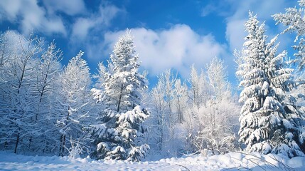 Winter forest wallpaper