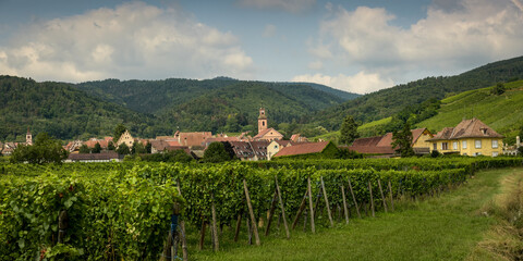 Obraz premium view on the city of Riquewihr in Alsace