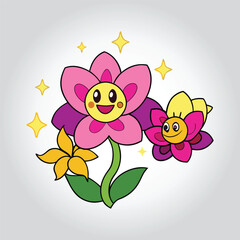 vector flower clipart