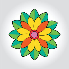 vector flower clipart
