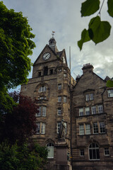Obraz premium Beautiful Stirling buildings. Scotland, United Kingdom. Highlands of Scotland. Typical british and scottish streets and buildings.