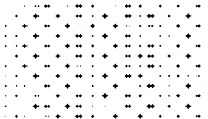 Repeating patterns of small, simple shapes like dots, crosses, or lines, spaced out across a solid background
