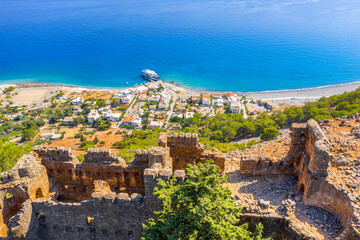 Greek village of Agia Roumeli, Chania, Crete, Greece.