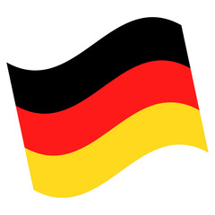 ドイツ国旗のアイコンイラスト