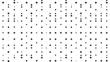 Repeating patterns of small, simple shapes like dots, crosses, or lines, spaced out across a solid background