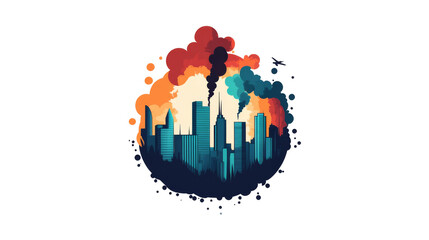 Fototapeta premium Polluted City