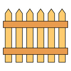 Wooden Fence Vector