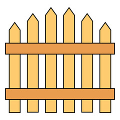 Wooden Fence Vector