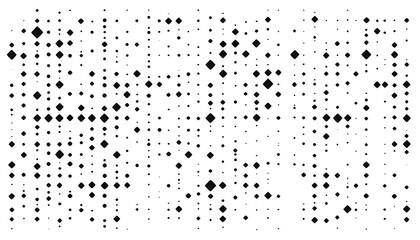 Repeating patterns of small, simple shapes like dots, crosses, or lines, spaced out across a solid background