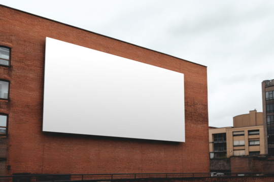 PNG Urban billboard mockup , transparent background