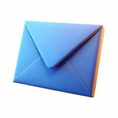 3d envelope on white background