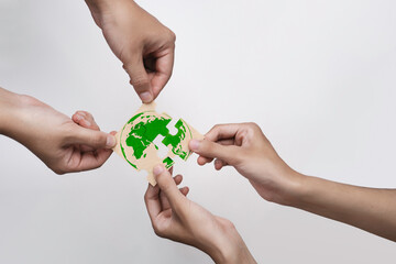 World environment day. Business, corporate and community cooperation for environment sustainable...