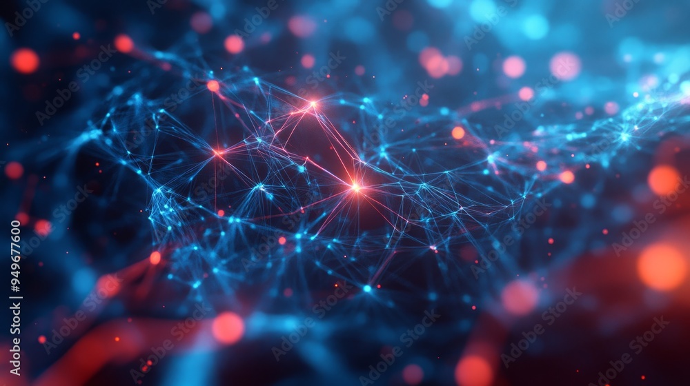 Poster modern digital abstract 3d background. can be used in the description of network abilities, technolo