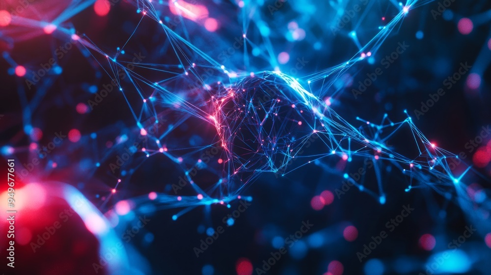 Poster modern digital abstract 3d background. can be used in the description of network abilities, technolo