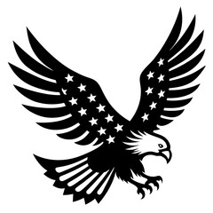 eagle in flight vector.