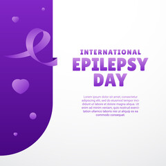 Fototapeta premium World Epilepsy Day Design Background