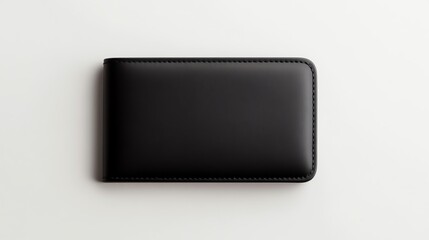 Slim wallet mockup with a clean background, focus on modern design and simplicity
