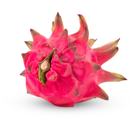 red dragon fruit, pitaya isolated on transparent png
