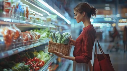 Obraz premium person with cart