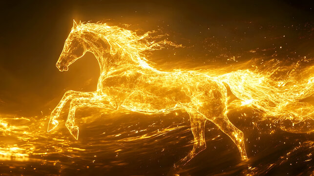 The oil spreads through the engine, as effortlessly as a horse runs across open fields