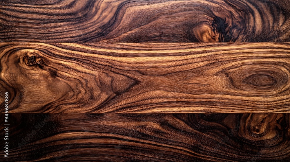 Poster ivory walnut planks rich texture of walnut wood background : generative ai