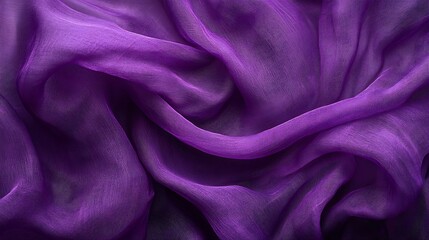 Fototapeta premium Purple fabric cloth texture for background and design art work beautiful crumpled pattern of silk or linen : Generative AI