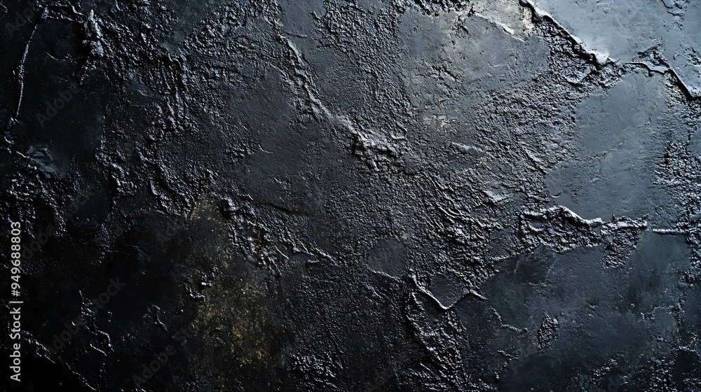 Poster texture of black polished concrete background dark old wallpaper with cement texture nature wall con