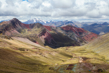 Rainbow mountain in Cusco, Peru