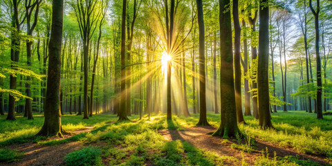 Fototapeta premium Silent Forest in Spring