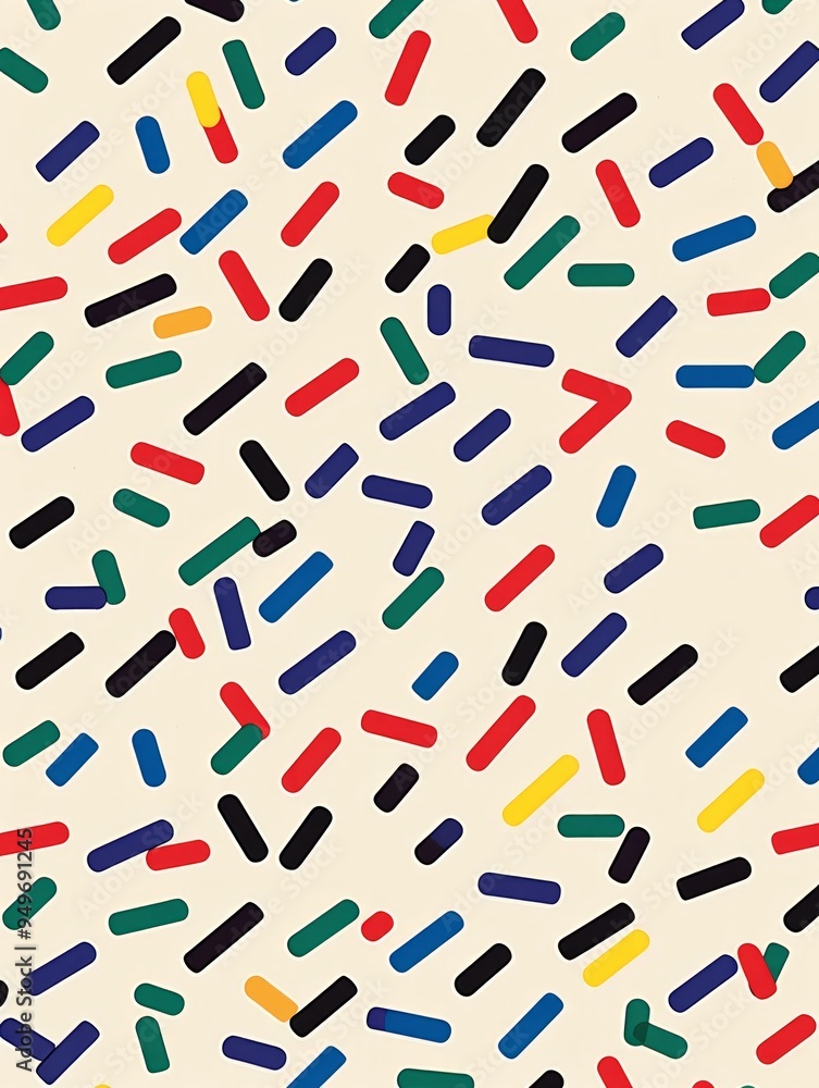 Poster a light background with multicolored lines