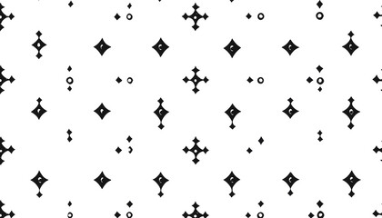 Obraz premium Repeating patterns of small, simple shapes like dots, crosses, or lines, spaced out across a solid background