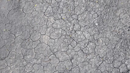 Texture of dry soil closeup. Drought, the ground cracks, no hot water, lack of moisture. Cracked dry ground texture for background.