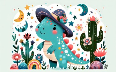 Dinosaurios Fantásticos en Jardines Mágicos