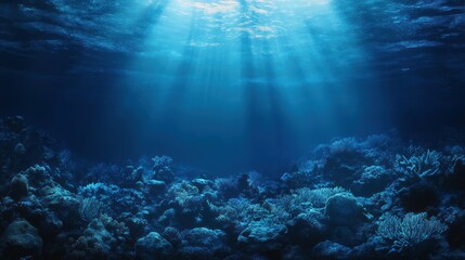 Obraz premium Underwater Sunlight Rays