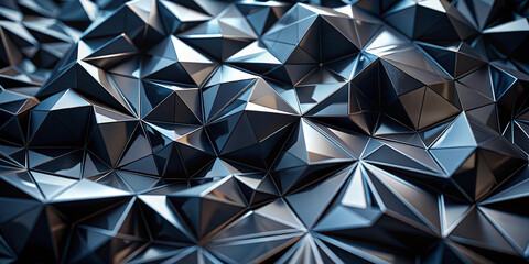 Black Crystal Background Prompt - Render an Abstract Black Crystal