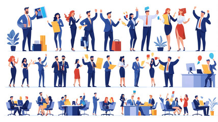 office people. Vector character.