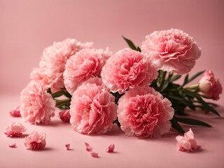 bunch of pink flower on pink background