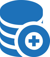 Fototapeta premium Plus Database icon logo design