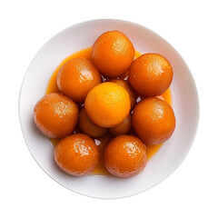 Gulab jamun isolated on transparent background remove png, clipping path