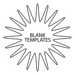 Black line frame background. hand line abstract frame picture templates isolated on white background