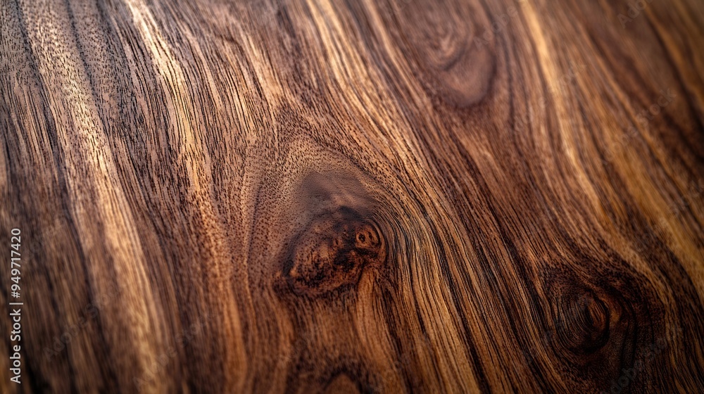 Aufkleber ivory walnut planks rich texture of walnut wood background : generative ai