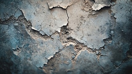 Fototapeta premium Old cement peeling abrasion broken : Generative AI