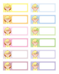 어린이집 유치원 학교 이름표 네임 스티커 도안