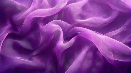 Fototapeta premium Purple fabric cloth texture for background and design art work beautiful crumpled pattern of silk or linen : Generative AI