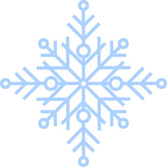 Snowflake  soft blue  on transparent background, Illustration vector EPS10