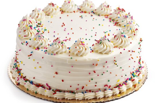 Blank Cake - Customize with Your Own Message. A Delicious Birthday Dessert