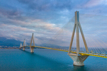 The Rio-Antirrio Bridge, officially the Charilaos Trikoupis Bridge, longest multi-span cable-stayed...