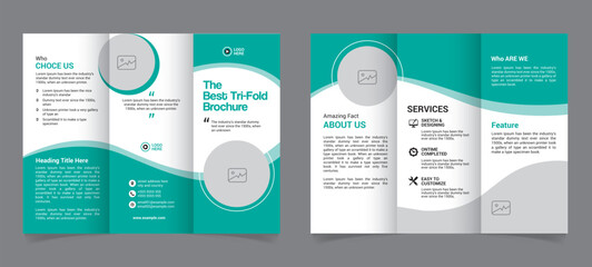 Trifold Brochure Template Design 