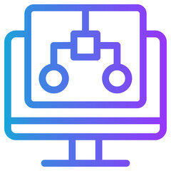 Workflow icon vector illustration concept for Coding and Development icons with perfect gradient color symbol background