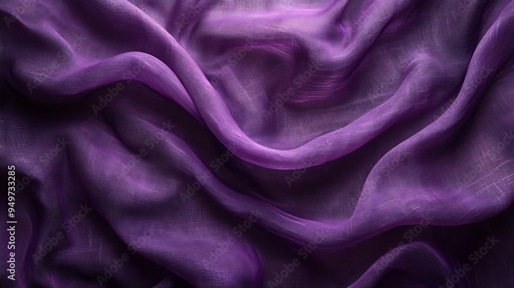 Aufkleber purple fabric cloth texture for background and design art work beautiful crumpled pattern of silk or
